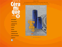 Tablet Screenshot of festivaldeceramique.com